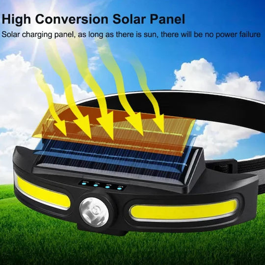 Rechargeable Headlamp LED with Maximum Brightness 500lm Black