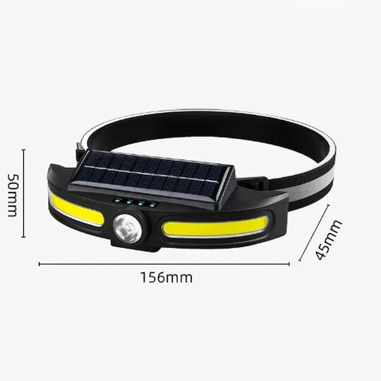 Rechargeable Headlamp LED with Maximum Brightness 500lm Black