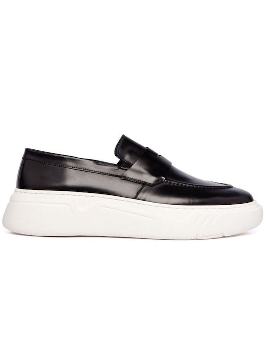 Men's Leather Loafers Black