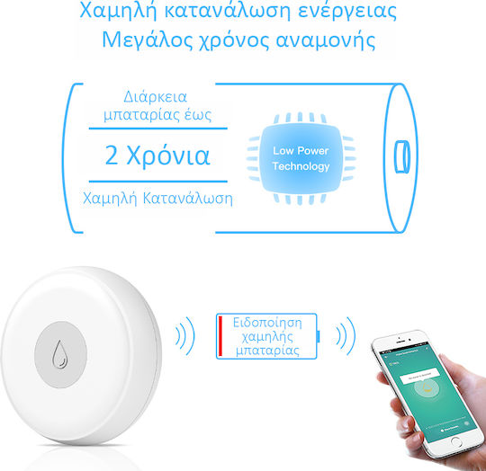 MOES Wireless Battery Flood Detector ZigBee Wi-Fi