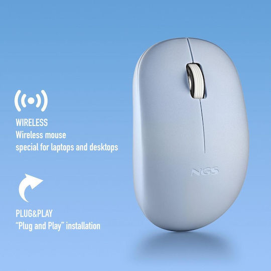 NGS Fog Pro Kabellos Maus Blau