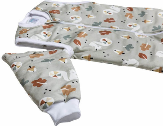 Tender Spring Sleeping Bag with Feet Classic 1 Tog Bay Leaf Mint with Detachable Sleeves