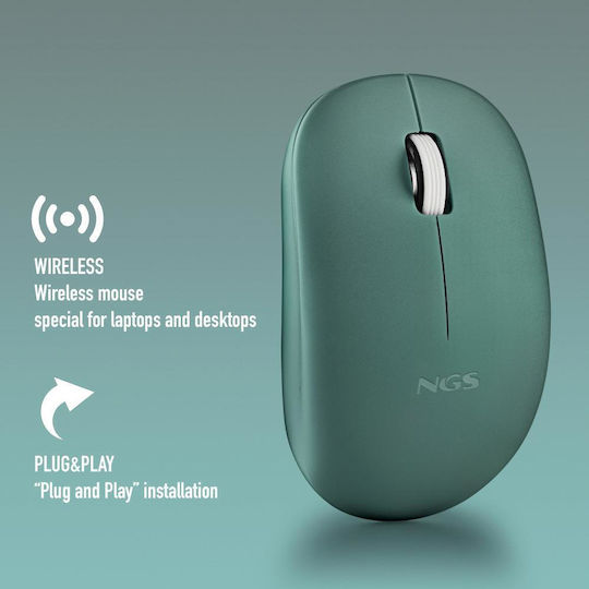 NGS Fog Pro Wireless Ergonomic Mouse Green