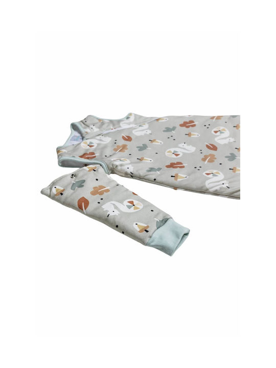 Tender Spring Sleeping Bag with Feet 1 Tog Bay Leaf Mint with Detachable Sleeves