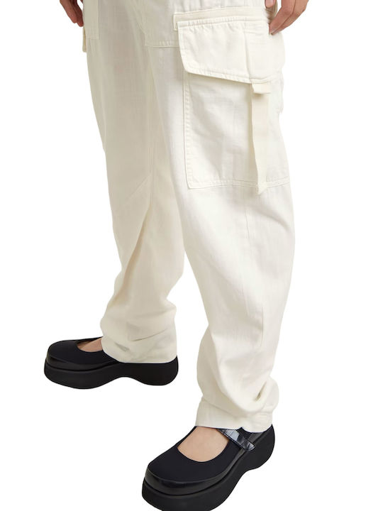Soft Outdoors Damen Stoff Cargo Hose Cream