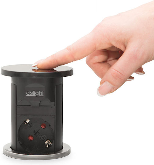Delight Bandă de alimentare cu 1 USB-A, 1 USB-C, Comutator și Cablu 1.5m