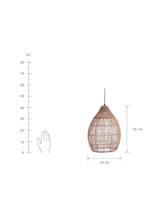Butlers Hängelampe Beige Boho 30cm.
