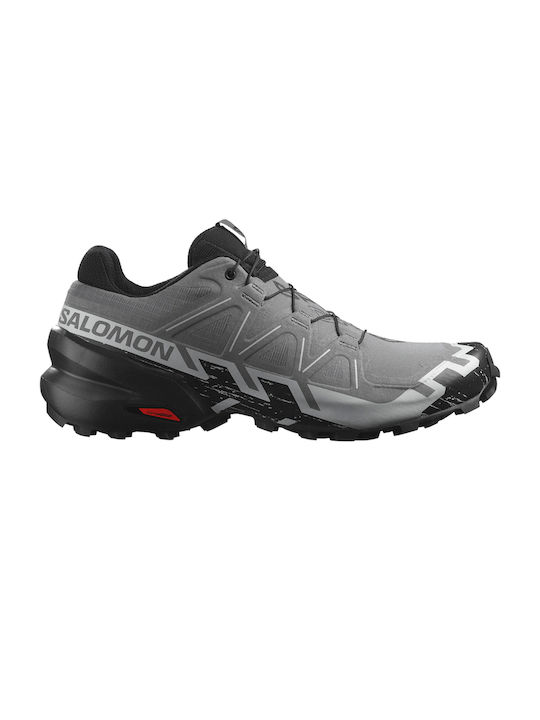 Salomon 'speedcross 6' Men's Trail Running Sport Shoes Quiet Shade / Black / Alloy