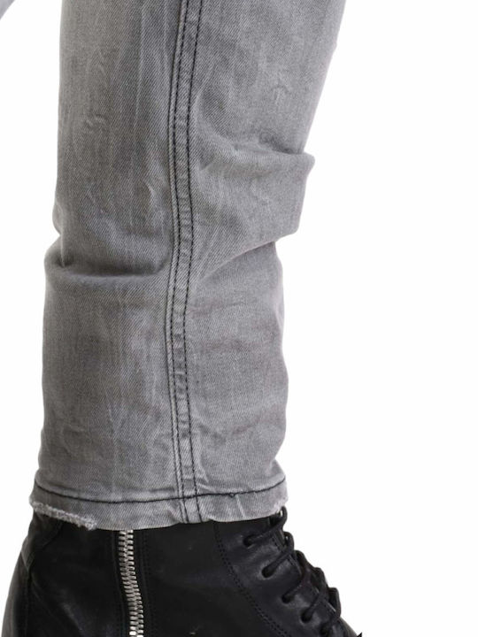 Pantaloni Jeans pentru Bărbați Elastic Gri