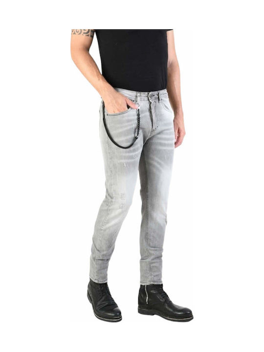 Pantaloni Jeans pentru Bărbați Elastic Gri