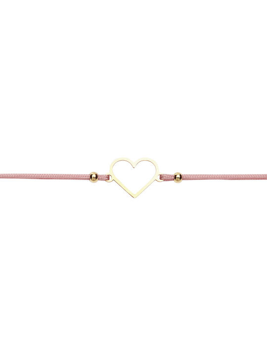 Bracelet Be Happy Gold-plated Heart 606685