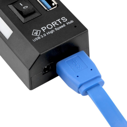 Hub 4 Θυρών USB 3.0 με σύνδεση USB-A