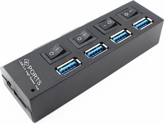 Hub 4 Θυρών USB 3.0 με σύνδεση USB-A