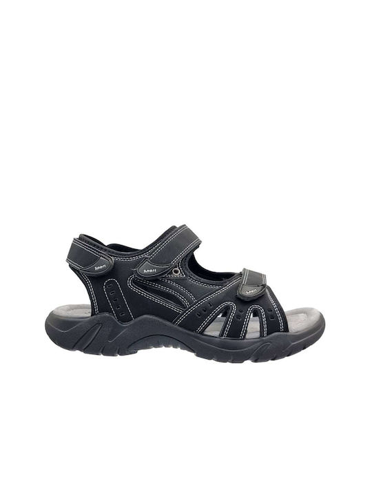 Sabino Leder Herrensandalen in Schwarz Farbe