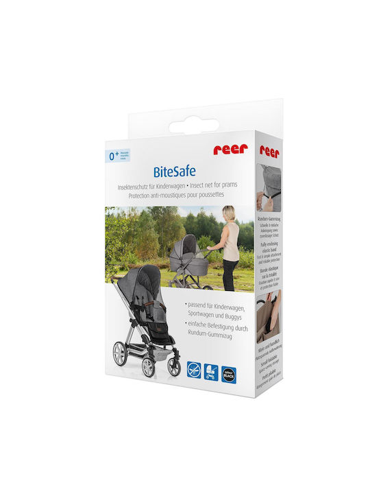 Reer Baby Mosquito Net made of Tulle 87021 with Elastic Black