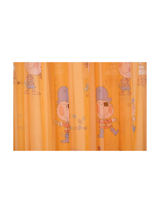 Viopros Kids Rod Pocket Curtain Corsairs Orange 678656 140x270cm