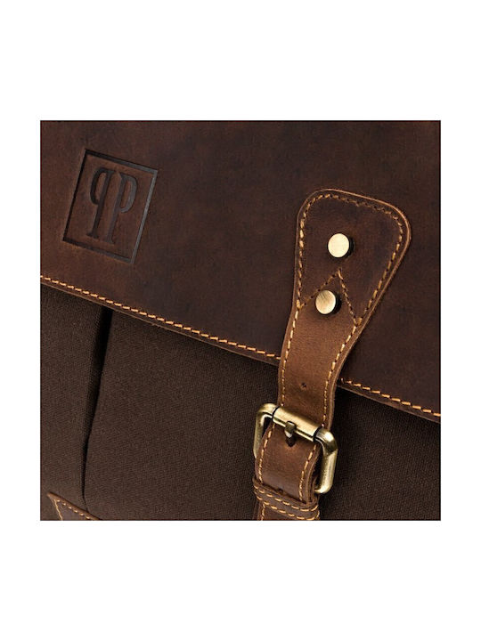 Leather Men's Briefcase Brown