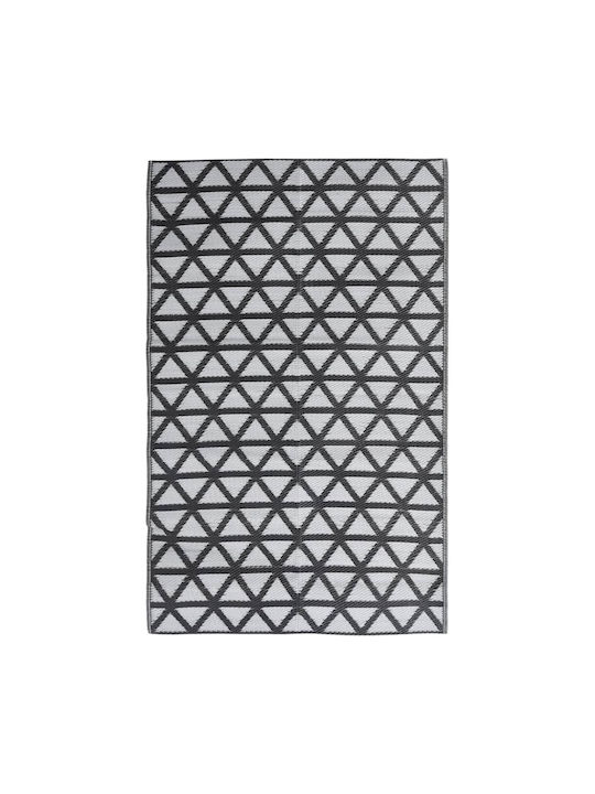 vidaXL Rug Outdoor Rectangular Black