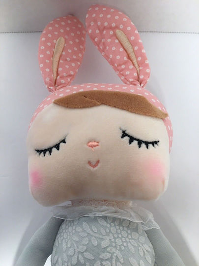Zola Textile Doll Rosa Bunny Jumpsuit Bunny Bonnet Soft Pleasant To Touch 34 Cm