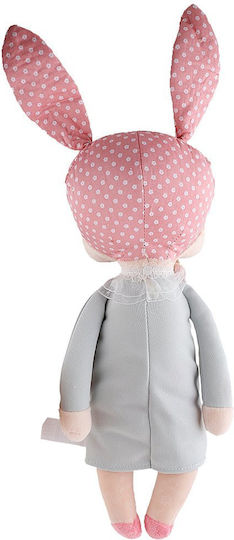 Zola Textile Doll Rosa Bunny Jumpsuit Bunny Bonnet Soft Pleasant To Touch 34 Cm
