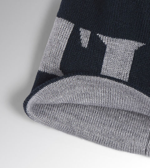 Beanie Männer Wendbar Beanie Gestrickt in Blau Farbe