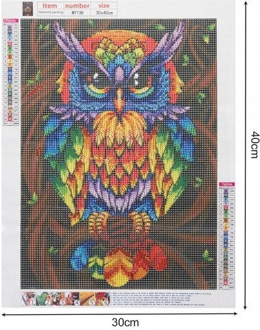 Goblin Mosaik Diamanten Zola Weise Eule 30x40 cm
