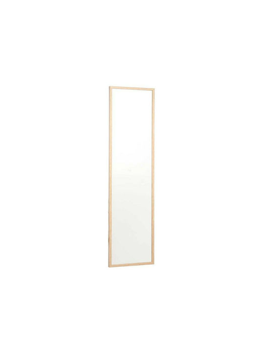 Gift Decor Wall Mirror Full Length with Brown Wooden Frame 120x30cm 2pcs