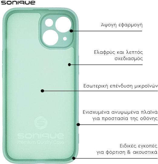 Sonique Back Cover Silicon / Tesatura Turcoaz (Xiaomi Redmi A3)