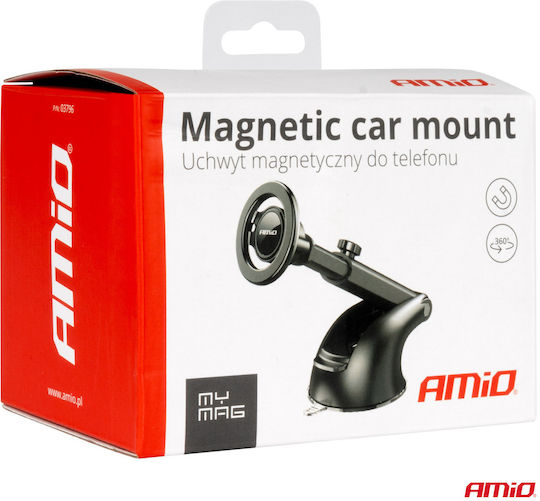 AMiO Auto Handyhalterung mit Magnet Schwarz