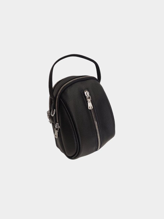 Chris Borsa Leather Women's Bag Hand Black