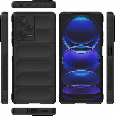 Techsuit Shield Back Cover Silicone Black (Redmi Note 12 Pro 5G)