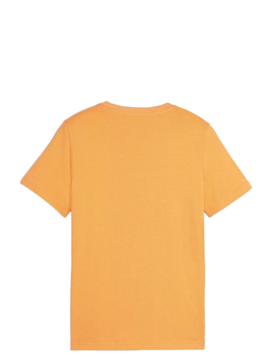 Puma Ess+ Men's Short Sleeve Blouse Orange