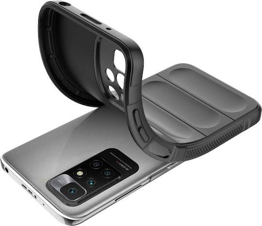 Techsuit Shield Umschlag Rückseite Silikon Schwarz (Redmi 10 / 10 2022)