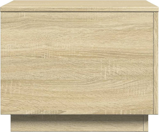 Square Side Table Wooden Sonoma Oak M50xL50xH40cm