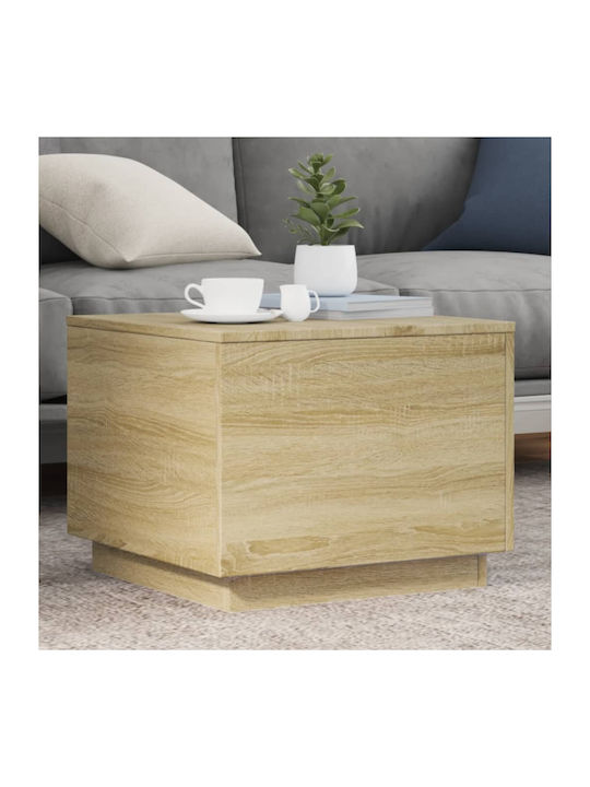 Square Side Table Wooden Sonoma Oak M50xL50xH40cm