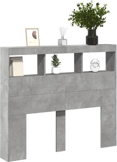 vidaXL Wooden Bed Headboard Gray 120x102cm