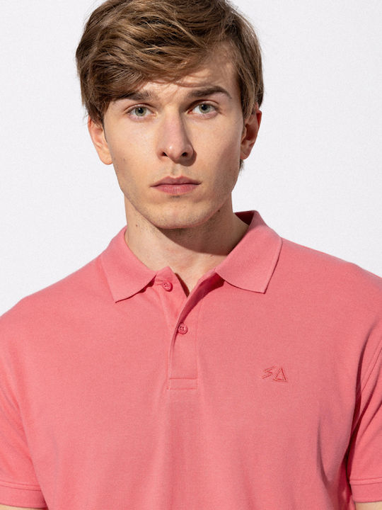 Splendid Herren Kurzarmshirt Polo Rosa