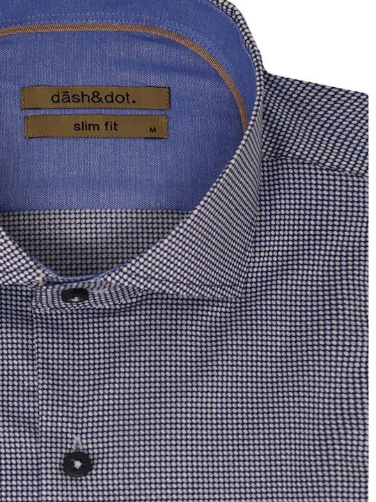 Dash&Dot Men's Shirt Blue