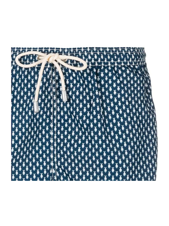 Lighting Micro Men's Swimwear Shorts Blue with Patterns