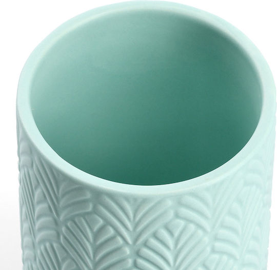 Zeller General Use Vase with Airtight Lid Ceramic Green 720ml