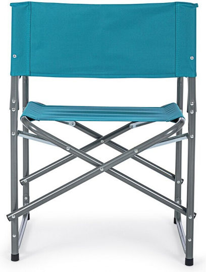 Scaun regizor Aluminiu Olbia Turquoise 1buc 56x47x80cm