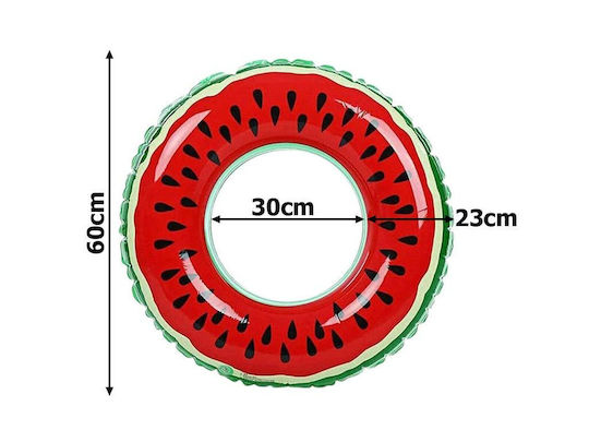 Watermelon Kids' Swim Ring with Diameter 70cm Green