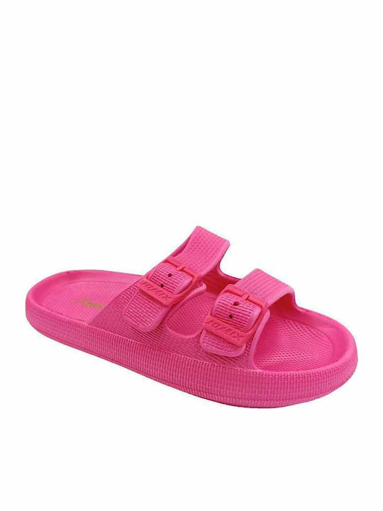 Șlapi, Saboți Damă în Culoare Fuchsia