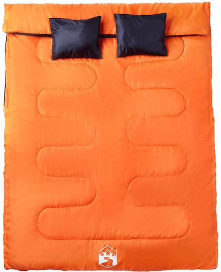 vidaXL Schlafsack Doppelter Orange