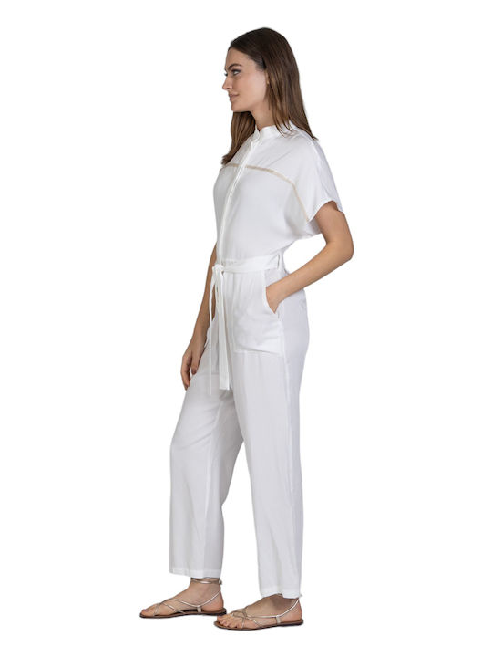 De Damă Salopetă White