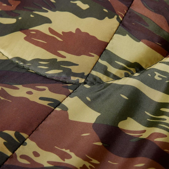 vidaXL Sleeping Bag Μονό Πράσινο
