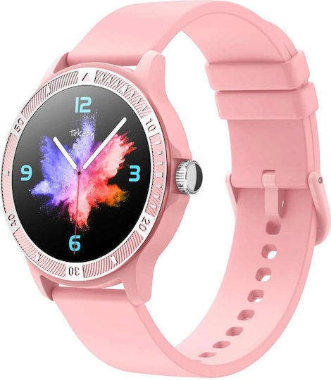Tekday 656526 42mm Smartwatch with Heart Rate Monitor (Pink)