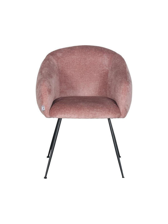 1280 Dining Room Fabric Chair Pink 62x60x79cm