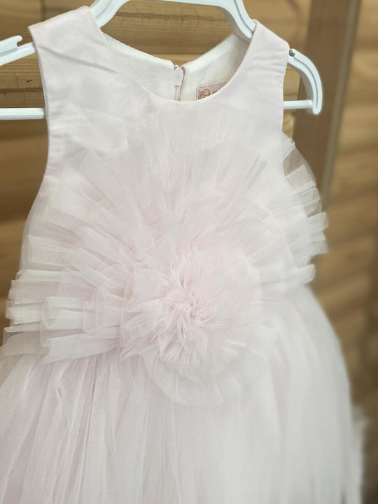 Extan Bebe Kids Dress Tulle Floral Pink