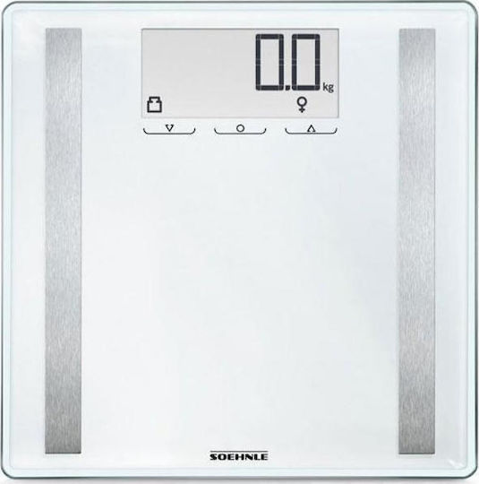 Soehnle Shape Sense Control 200 Digital Bathroom Scale with Body Fat Counter White